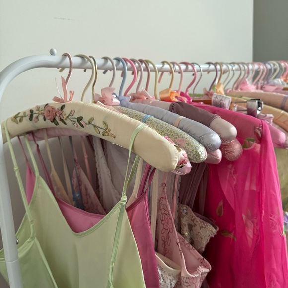 Y2K Pistachio Green Satin Slip Dress Fairycore Minimalist Lingerie Tinkerbell M - Picture 6 of 6